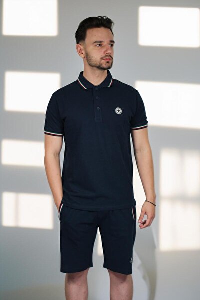 PARAGOOSE Set PAILLE Tricou Polo cu maneca scurta Sort pentru Barbati BLEUMARIN