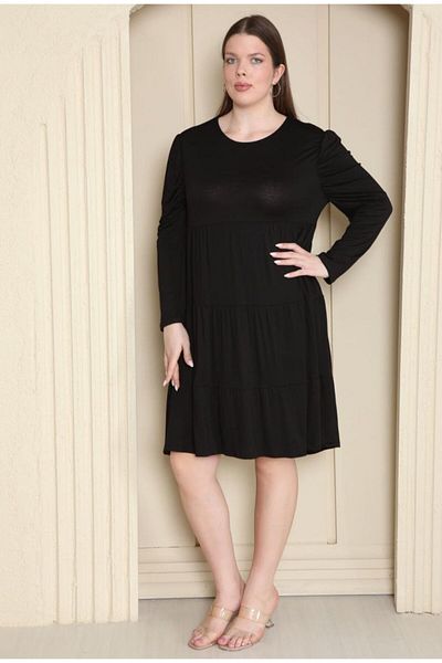 MODA Women's Plus Size Viscose Flared Very Comfortable Dress