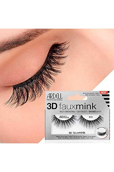 Ardell Professional 3D Fauxmink, Multi Dimensional, Lightweight and invisiband, Flared Lashes, #853