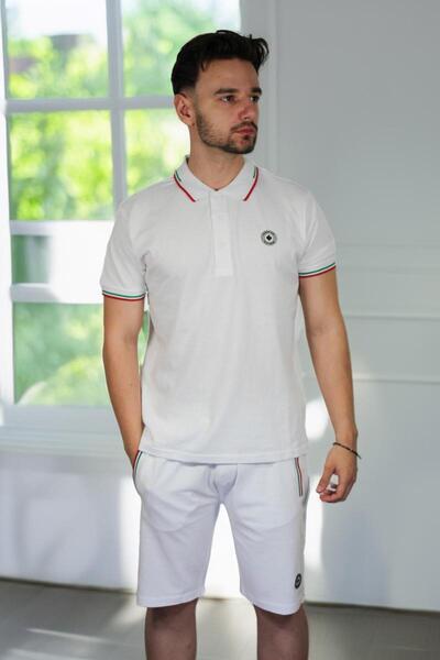 PARAGOOSE Set PADDLE Tricou Polo cu maneca scurta Sort pentru Barbati ALB