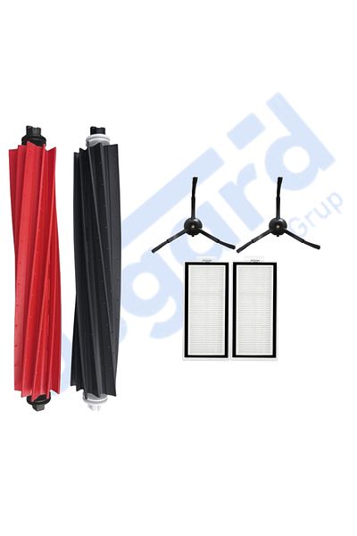 Asgard Grup Roborock Q8 Max, Q8 Max+ Compatible 1 Main Brush 2 Side Brushes 2 Filters
