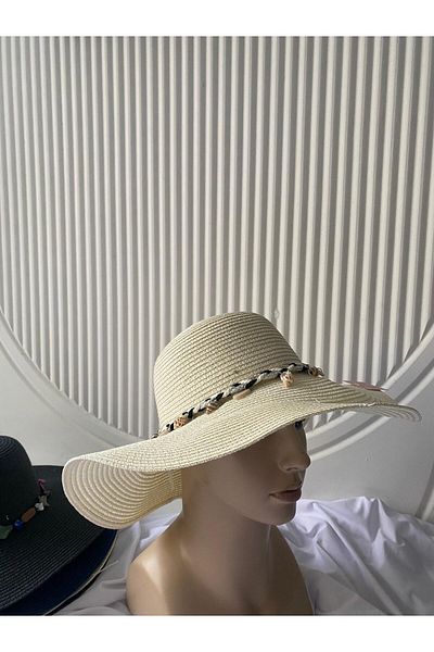 ns tasa Cowry Straw Hat