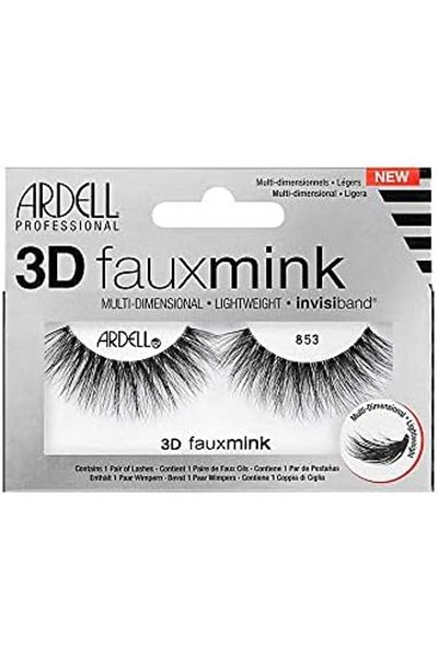 Ardell Professional 3D Fauxmink, Multi Dimensional, Lightweight and invisiband, Flared Lashes, #853