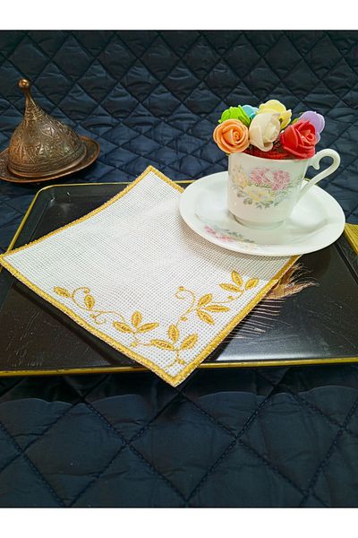 NAKIŞ ATÖLYESİ Bahar Dali 1 Cocktail Servette and Coffee so Presentation Servette 6 Pieces