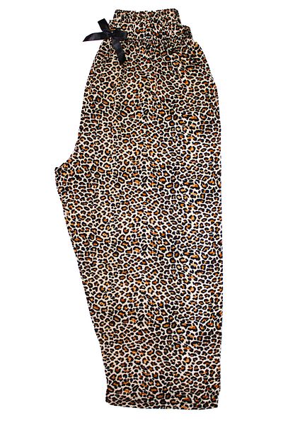 Made By me High Waist Quality Summer Capri Boy Plus Size Pajama Bottom Bermuda Patterned Leopard Butterfly Score