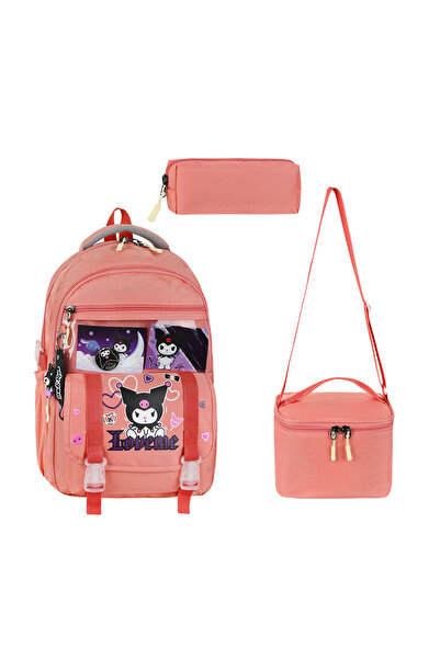 SippoTrade Set rucsac de școală pentru fete în stil coreean Kawai cu accesori...