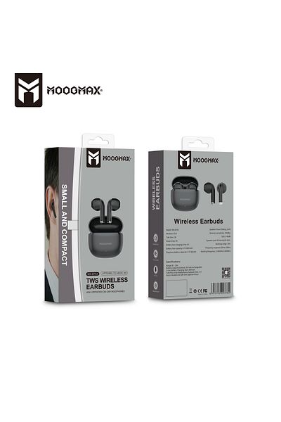 CN Moog Max Wireless Earphones with Stylish Design, Powerful Sound, HAFI Bluetooth 5.4, and Built-in Microphone