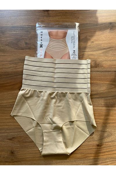 hakkoymaz Abdomen and Belly Firming Laser Cut Recovery High Waist Slip Panties Corset Shrinks 2 Sizes