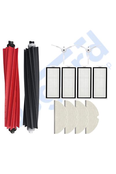 Asgard Grup Roborock Q8 Max, Q8 Max+ Compatible 1 Main Brush 2 Side Brushes 4 Filters 4 Mops