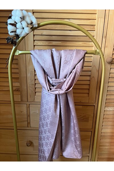 VaVscarfs شال جاكار قطني بنمط G باللون الوردي الداكن