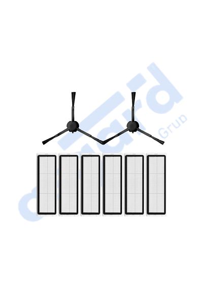 Asgard Grup Dreame F9 - Z10 Pro Compatible 2 Side Brushes 6 Filters