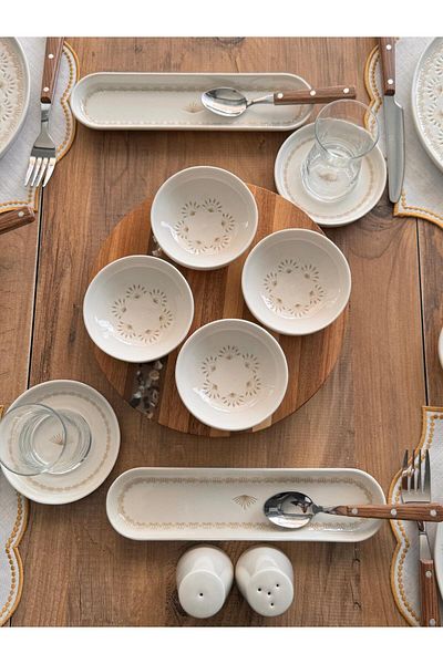 Meri Ev Gereçleri Lenora Breakfast Set 6 Persons 59 Pieces