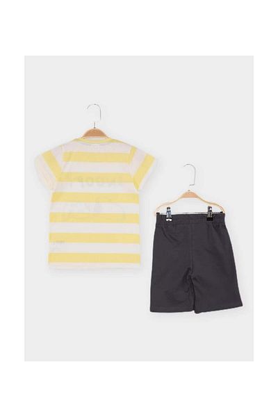 Ugly Duck 02-05 Years Old Boy Snoopy Double Set - Yellow-White