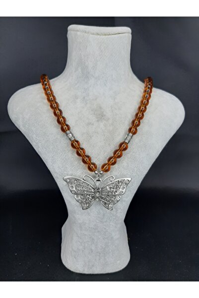 makadi قلادة على شكل فراشة مصنوعة من الخرز الزجاجي قابلة للتعديل - تصميم أصلي...