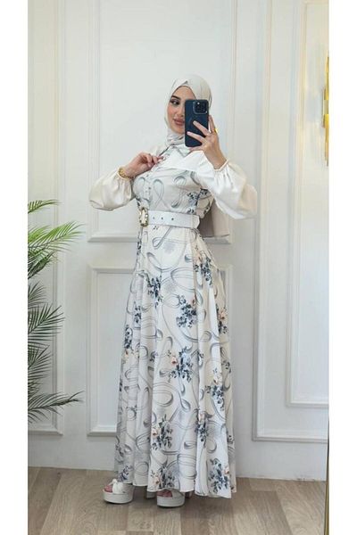 Tebrikler tekstil Women's Hijab Dress Model G2930