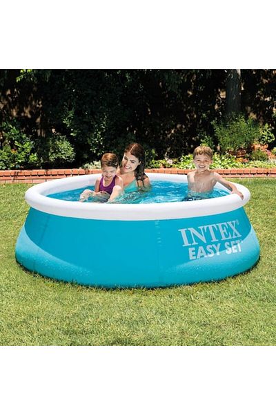 Intex Piscina gonflabila rotunda Gradina, Curte, Asamblare rapida 10 minute, PVC rezistent, Fast Summer