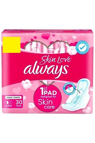 Always Breathable Soft Maxi Thick, Large Sanitary Pads With Wings, 30 Pads