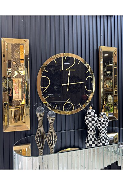 QUAL 3’lü CAM ASFALT BASKI SAAT VE AYNALAR SET