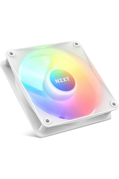 Nzxt مروحة ثلاثية RGB مقاس 120 مم من NZXT، باللون الأبيض