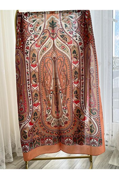 Shawl Passion شال قطني بنمط ريترو برتقالي