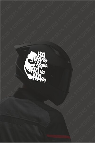 TRİDERS Joker Ha ha ha Sticker Kask Leptop Motosiklet Araba Sticker Kask Kapl...