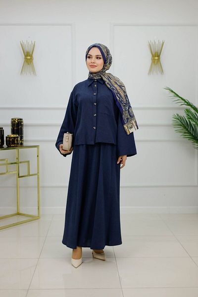 VALENS BOUTİQUE Γυναικείο Σετ Hijab 2 τεμαχίων Φούστα & Μπλούζα