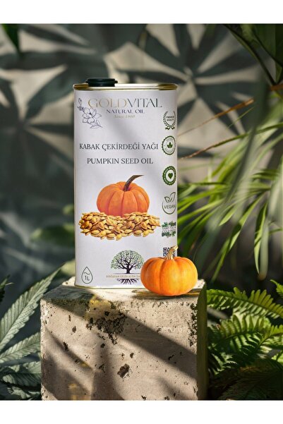 GOLD VİTAL SHOP KABAK ÇEKİRDEĞİ YAĞI 1 LT - SOĞUK PRESS, SAF & DOĞAL ÜRÜN