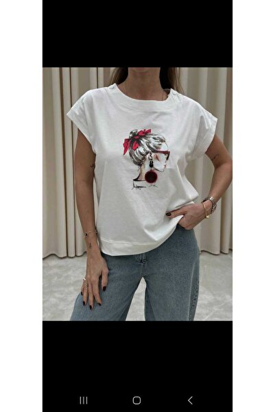 NÜANS MODA Earring T-Shirt