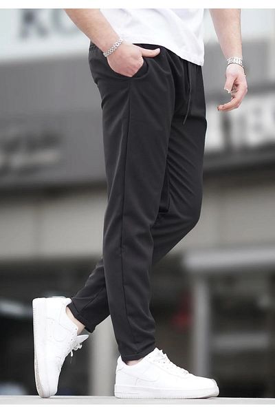 VIKUNYA Ανδρικό παντελόνι Jogger με ίσιο καλοκαιρινό πόδι