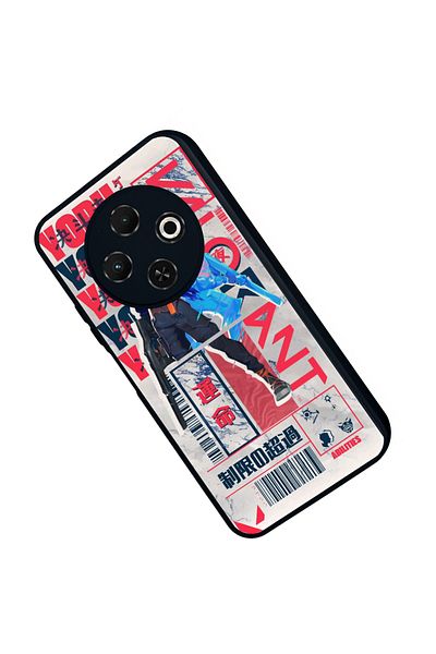 TECNO Spark 30C Matte Compatible Black Case – Soft Silicone, Protective, Shock Absorbing Cover