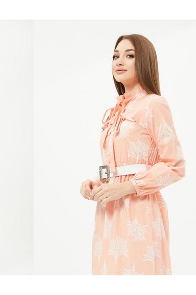DHDmoda Women's Patterned Long Dress