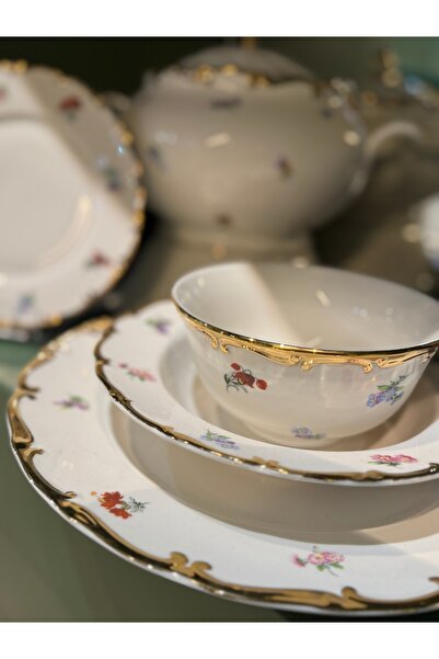 hediye 12 Kişilik 62 parça porselen yemek takımı