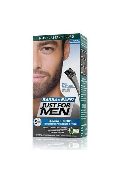 Just For Men Vopsea pentru barbă și mustață, Just For Men, maro închis, 14 ml