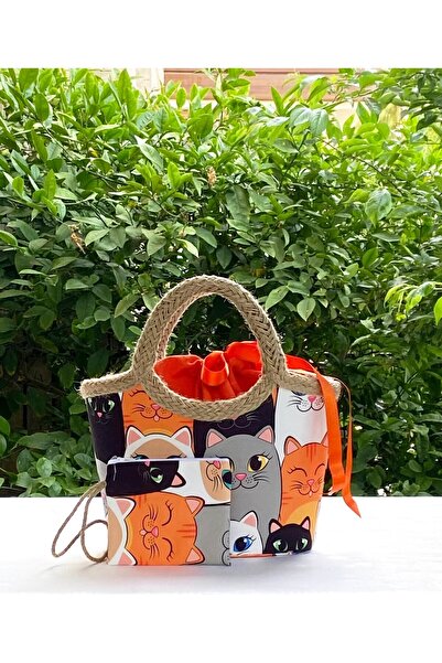 çanta tasarımcısı حقيبة يد ملونة على شكل قطط