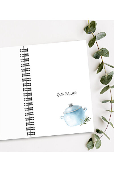 BULUT DİJİTAL دفتر وصفات الطبخ / 100 ورقة / 15 سم × 21 سم