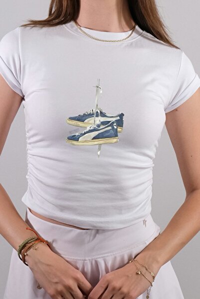 Kadın crop T-Shirt c22