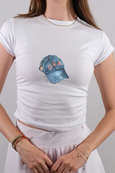 Kadın crop T-Shirt c21