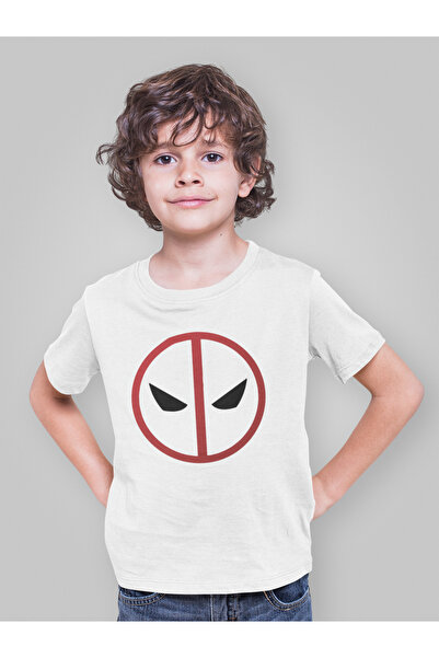 SEVBANO تي شيرت مطبوع عليه قناع ديدبول للجنسين للأطفال من فيلم Deadpool (1-12...