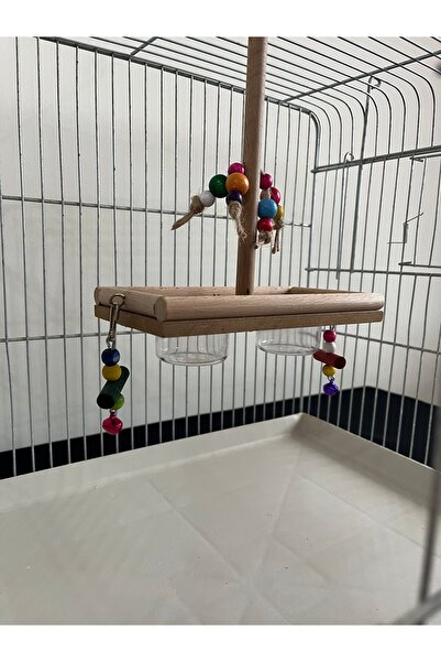 Paks Pet Premium Wooden Bird Feeder, Cage Top Bird Feeder, Cockatiel, Budgie Luxury Bird Feeder