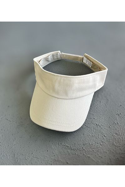 ZERAMİNE Visor Hat Uv Protective Tennis Hat 100% Cotton