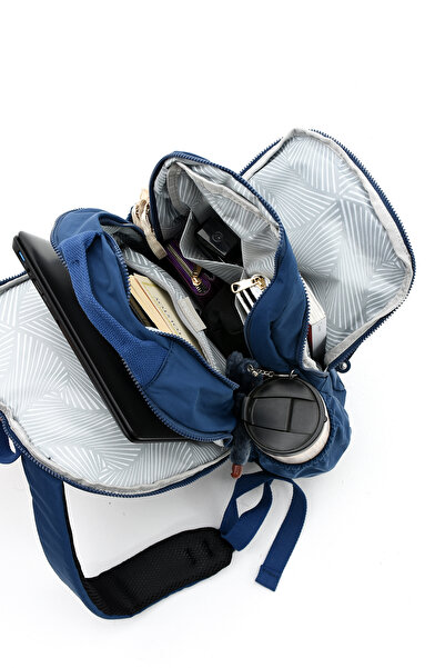 OLDSO Sanmorris, unisex, rezistent la apă, țesătură șifonată, cu mai multe compartimente, pentru laptop de dimensiuni mari, școală și rucsac 3019