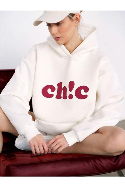 Boi Unisex Ch!c Φούτερ Λευκό