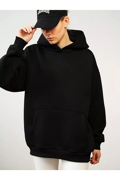Boi Unisex Medusa Φούτερ Μαύρο