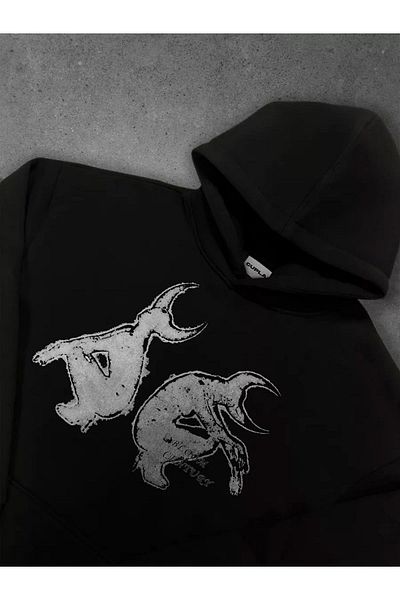 Boi Unisex Satans Sweatshirt Black