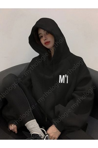 Boi Think I'm Failing Sweatshirt - Μαύρη στάμπα Oversize φούτερ με κουκούλα