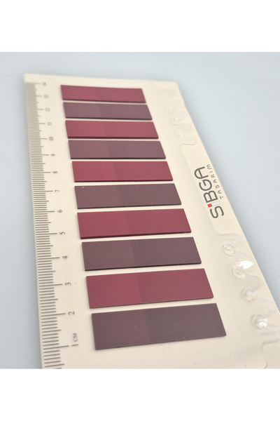 sibga tasarım Transparent Burgundy Brown Bookmark Bookmark Sticker Note Paper