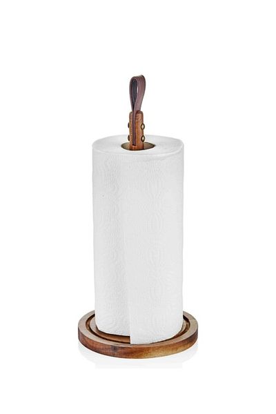 The Mia Ntr0007 Natura Acacia Paper Towel Holder 15X33 cm