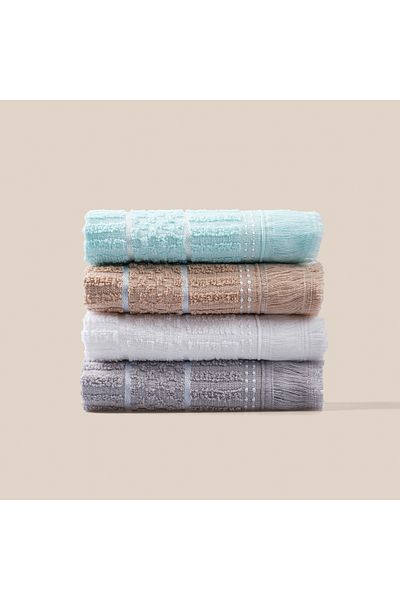 Cottexo 4-Piece 30X50 Cotton Hand & Face Towel Set |   Kitchen Towel