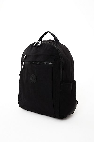 OLDSO Sanmorris Unisex Water Resistant Crinkle Fabric Multi-Eye Laptop School and Backpack 3059