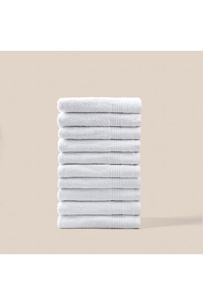 Cottexo 10Pcs 50X80 Cotton Jacquard Hand & Face Towels